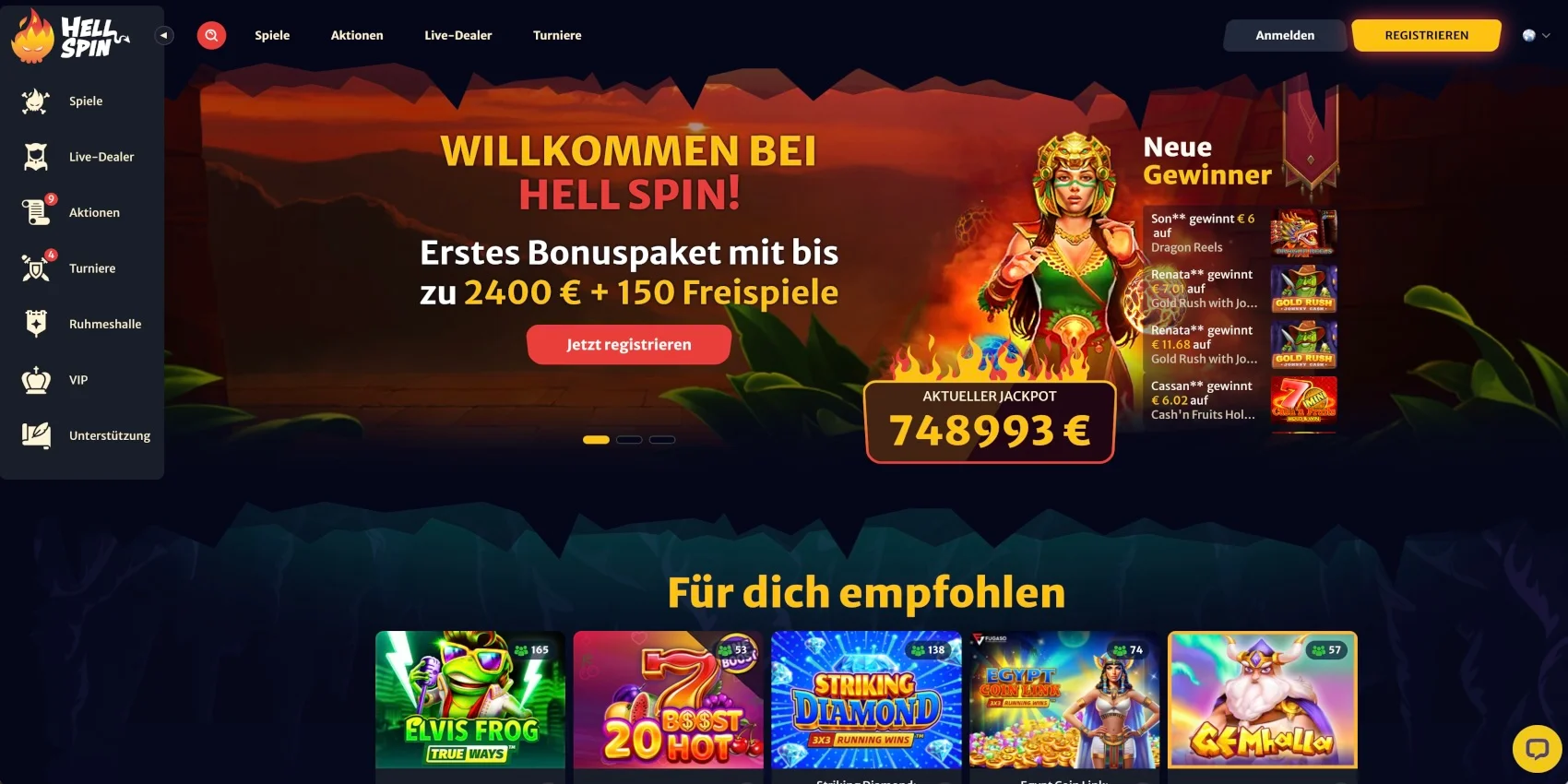 Hellspin Casino Bonus