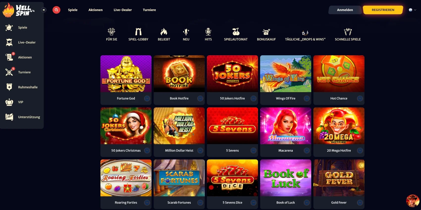 Hellspin Casino Novoline